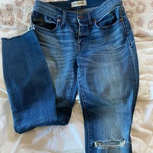 Madewell skinny jeans. Distressed. Size 25
